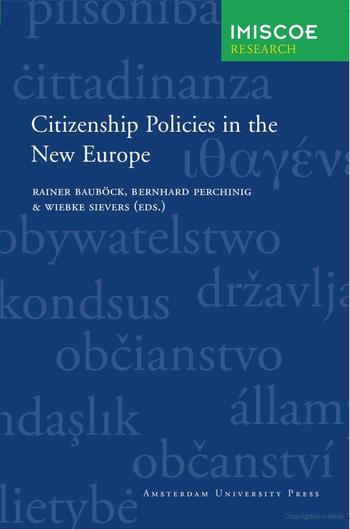 Cover of Citizenship Policies in the New Europe